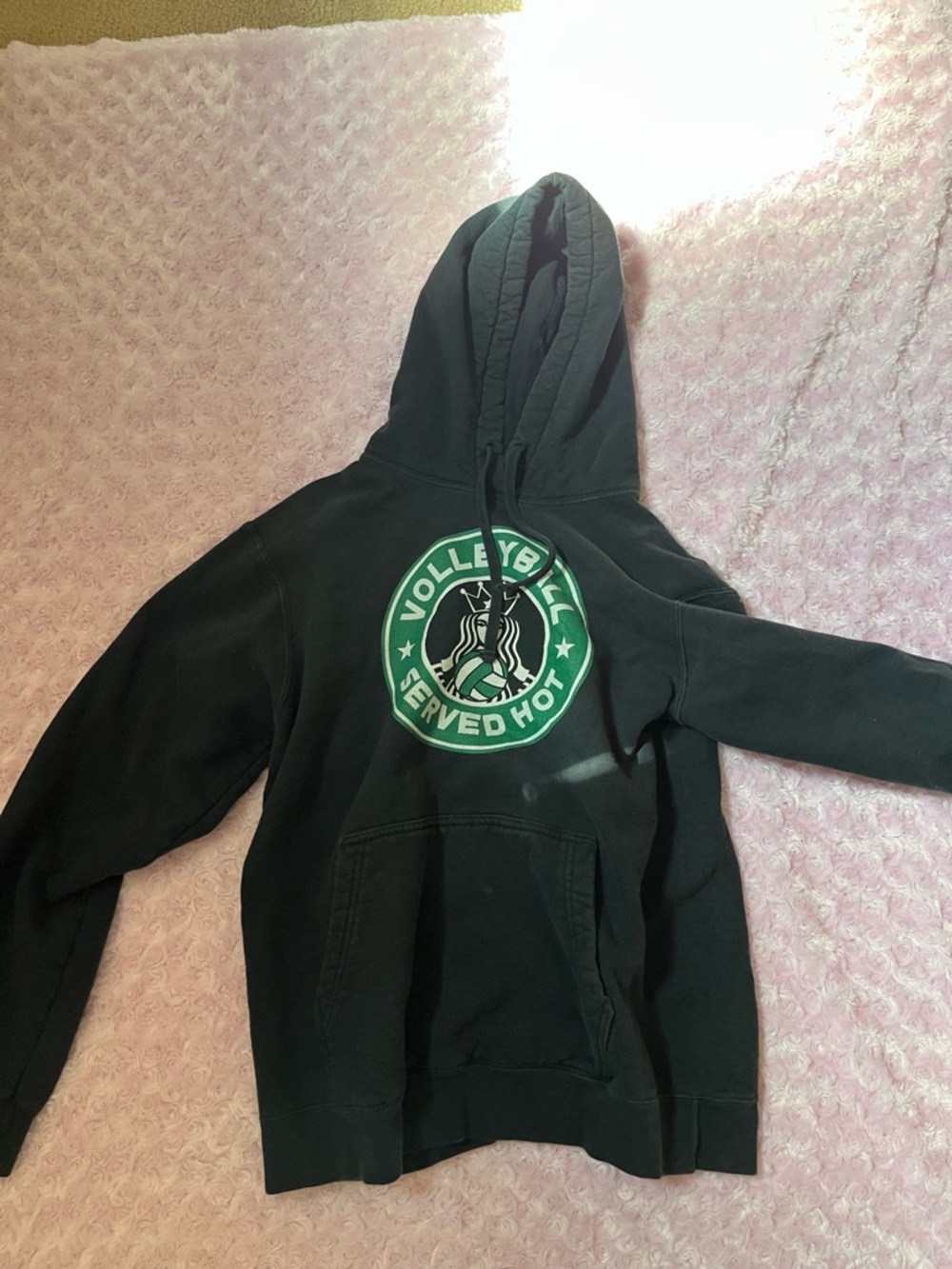 Starbucks X Volleyball black hoodie